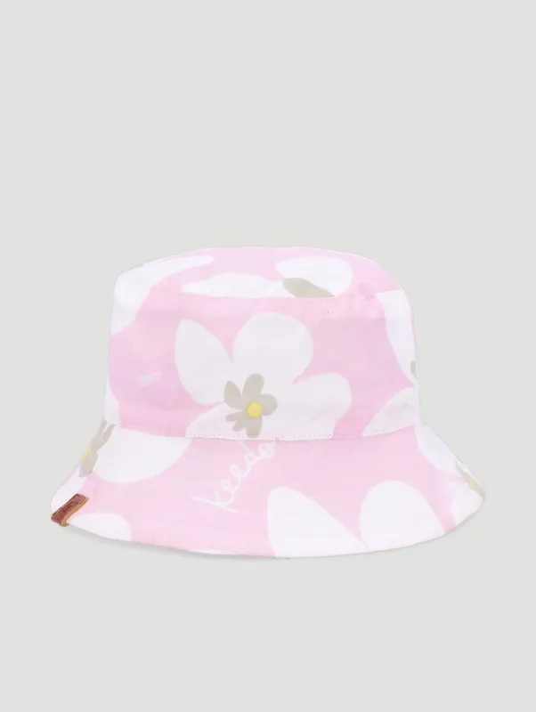 Keedo Pre-Girls Blooms Bucket Hat - Pink sold by Edgars