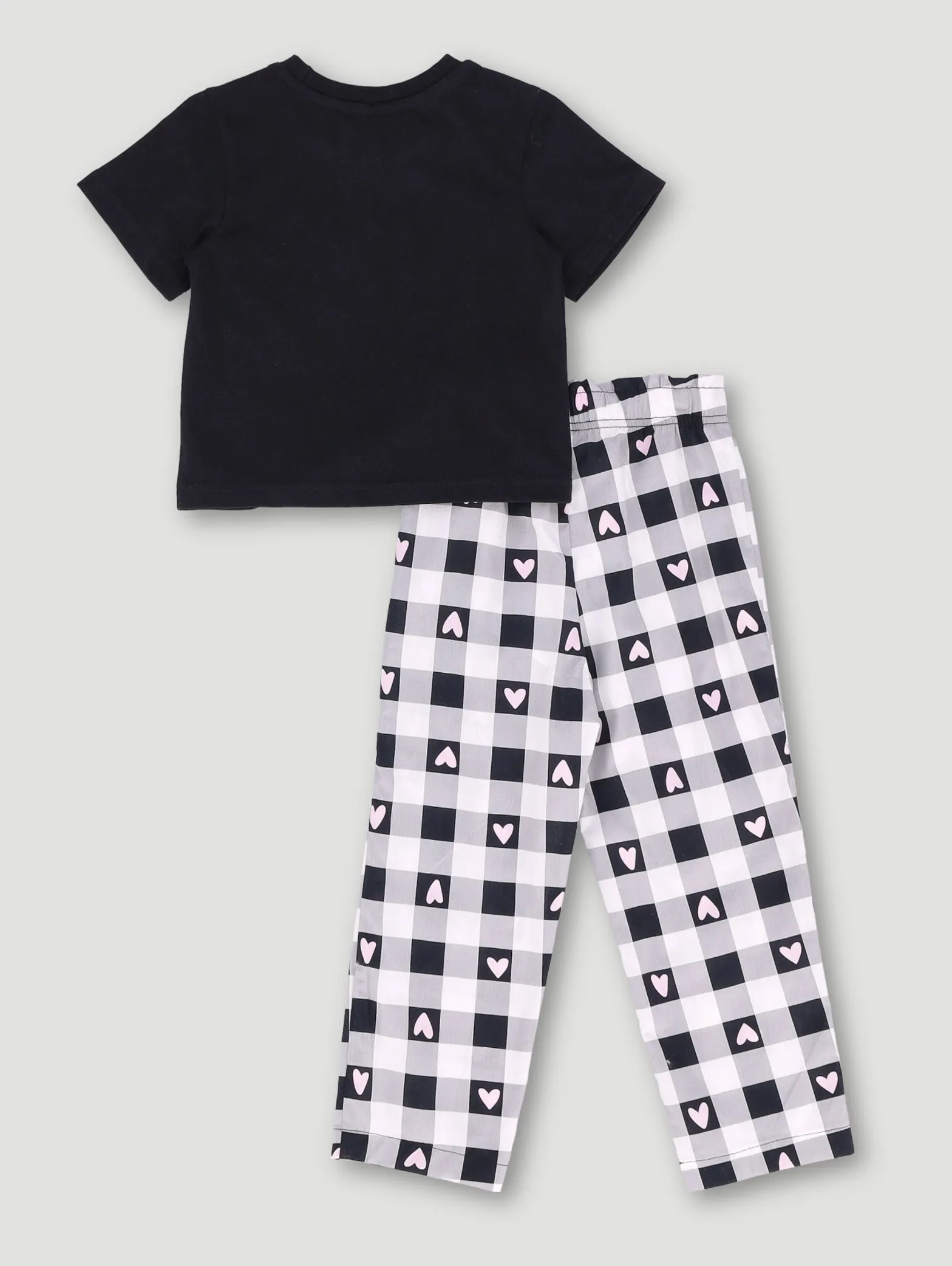 Pre-Girls Check Long Woven Pant Set - Black sold by Edgars product image thumbnail 2