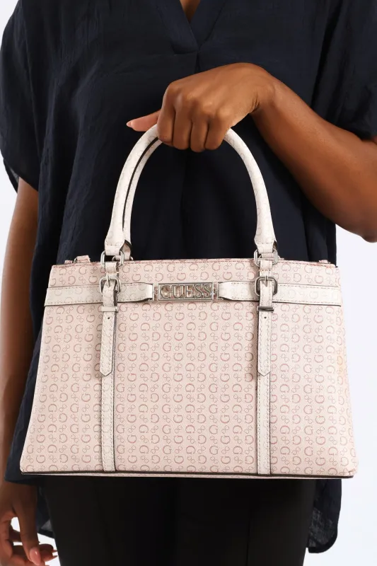 Perrez Satchel Bag - Rose made by Guess