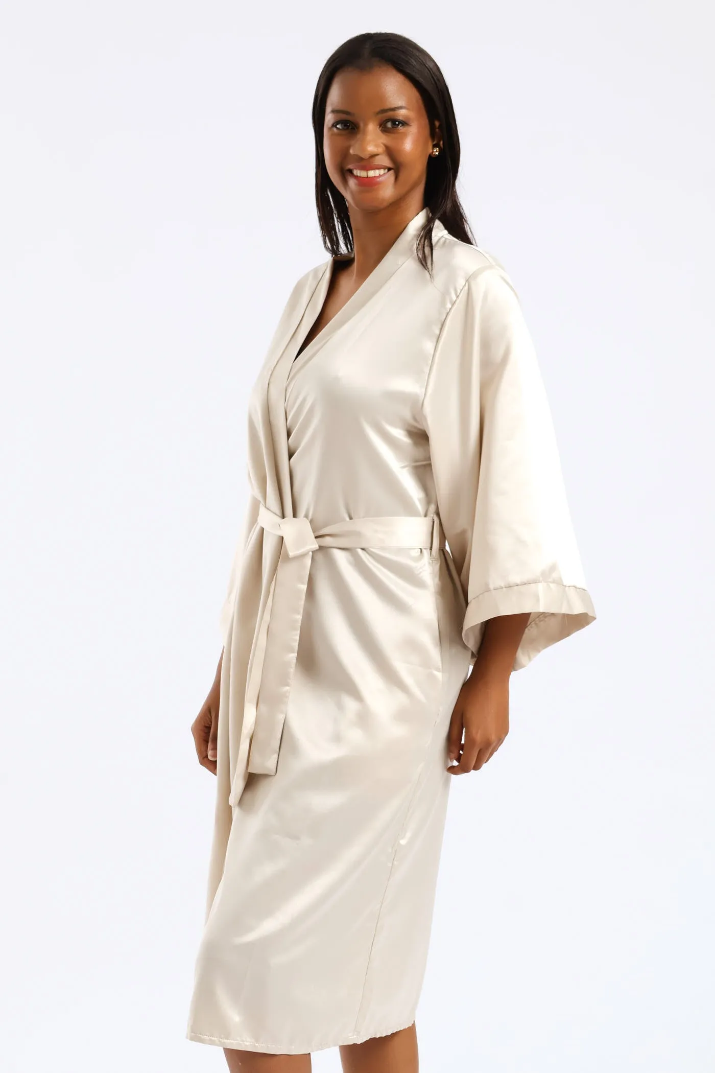3/4 Sleeve Satin Gown - Cream sold by Edgars product image thumbnail 3