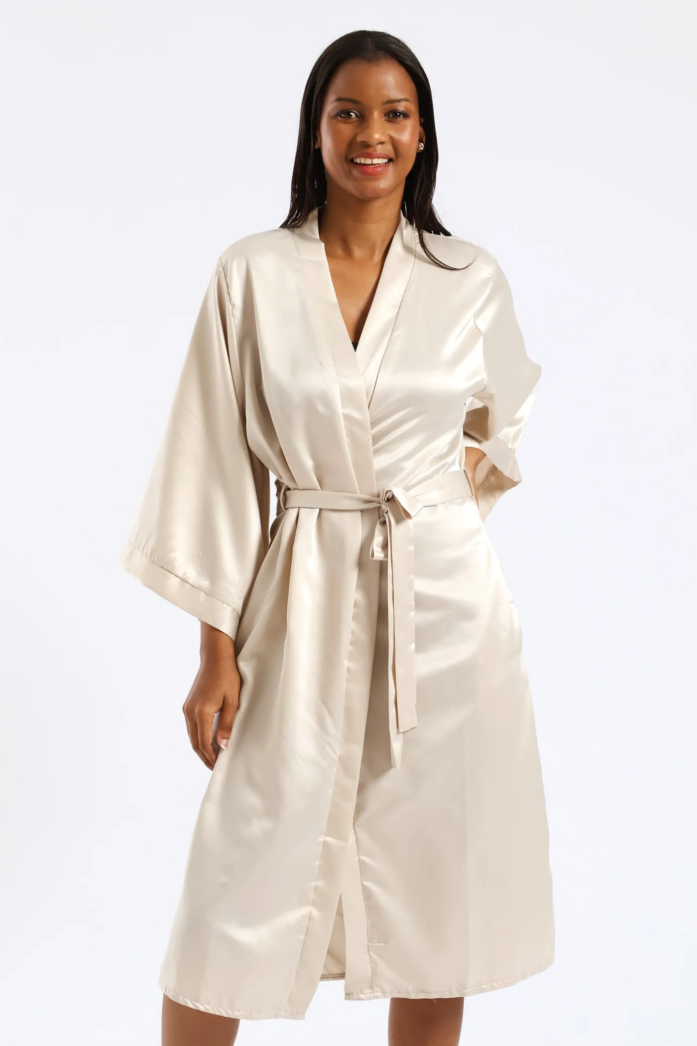 3/4 Sleeve Satin Gown - Cream sold by Edgars product image thumbnail 2