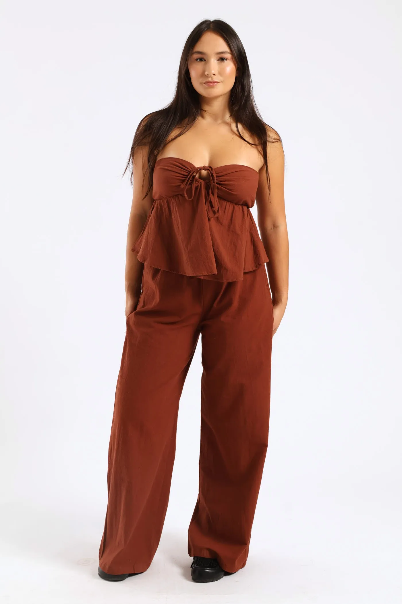 Relaxed Pant - Chocolate sold by Edgars