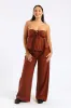 Tie Front Boobtube - Chocolate sold by Edgars