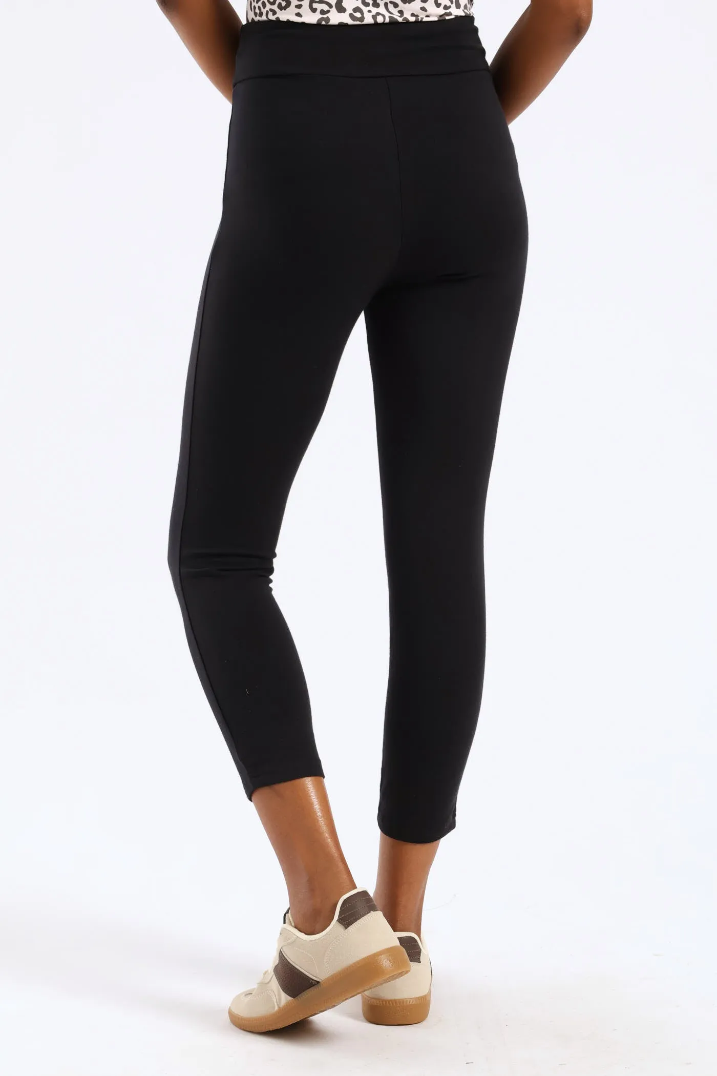 Wide Waistband Crop Legging - Black sold by Edgars product image thumbnail 2