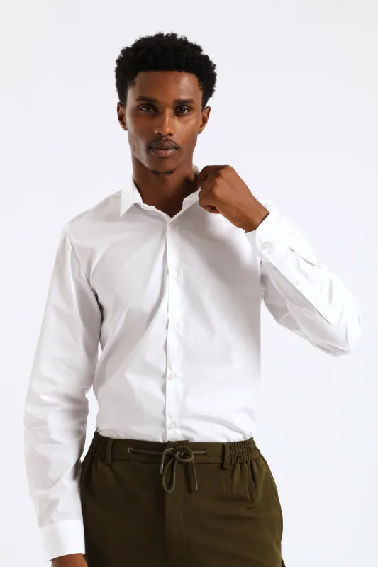 Easy Care Long Sleeve Shirt - White sold by Edgars