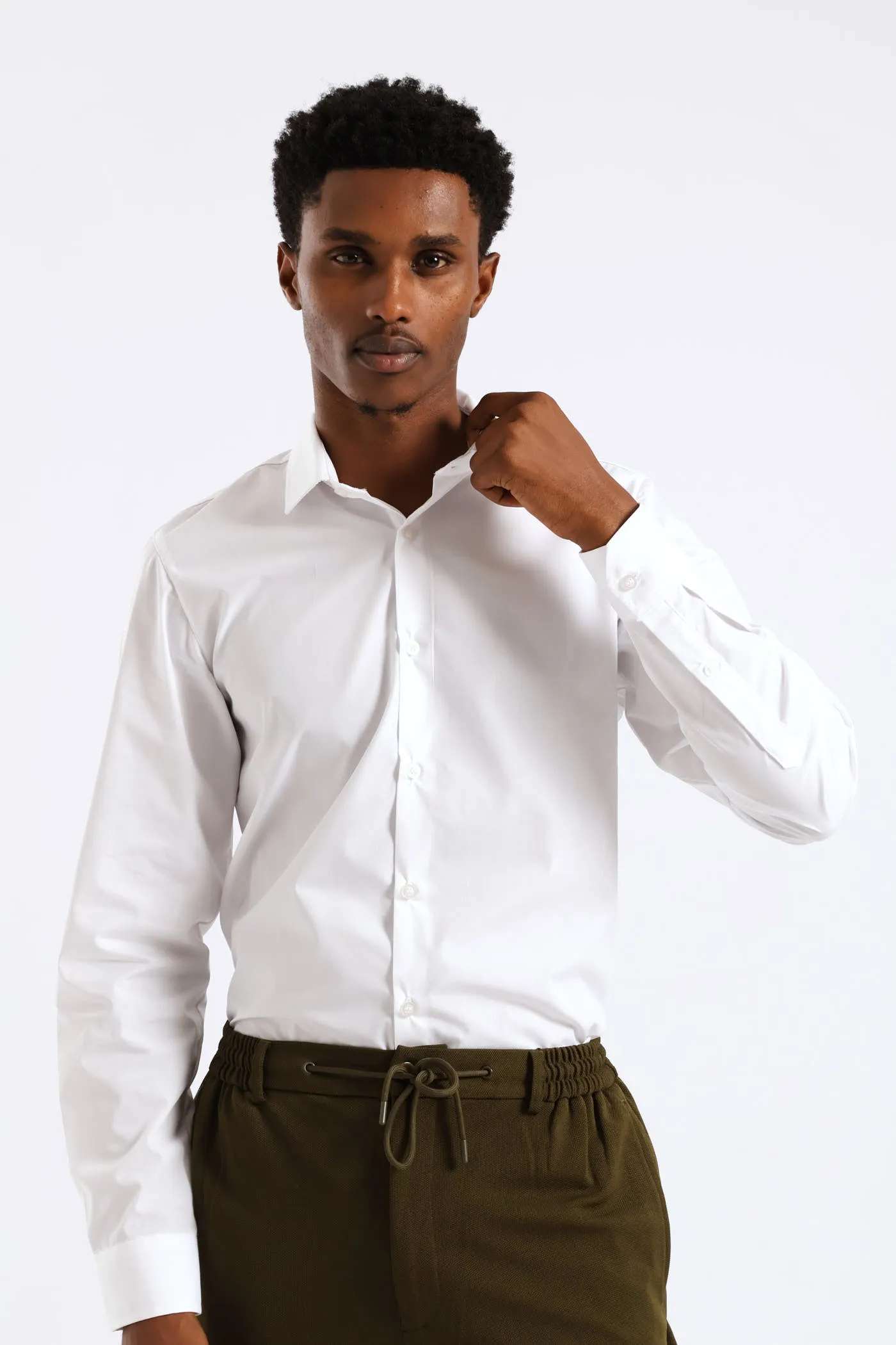 Easy Care Long Sleeve Shirt - White sold by Edgars