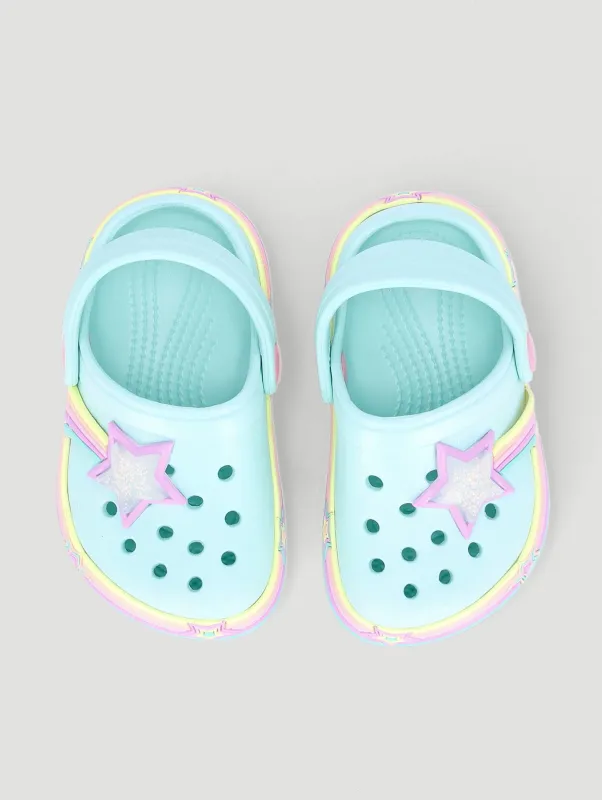 Pre-Girls Star Strip Clog - Mint sold by Edgars