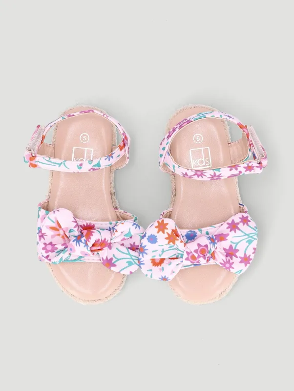 Pre-Girls Floral Espadrille Sandal - Multi sold by Edgars