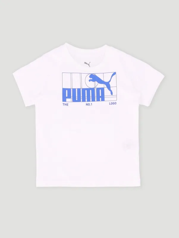 Pre-Boys Graphic Tee - White/Colbalt sold by Edgars