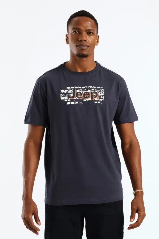 Detail Background Graphic Tee - Navy sold by Edgars