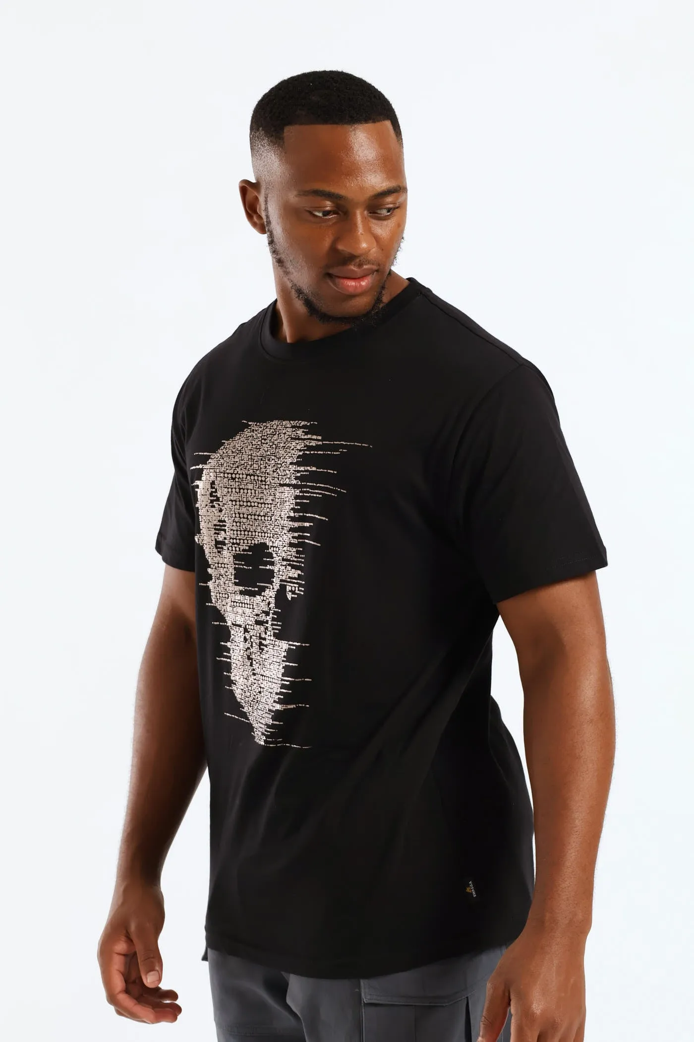 Short Sleeve Mock Rhinestone Tee - Black sold by Edgars product image thumbnail 3