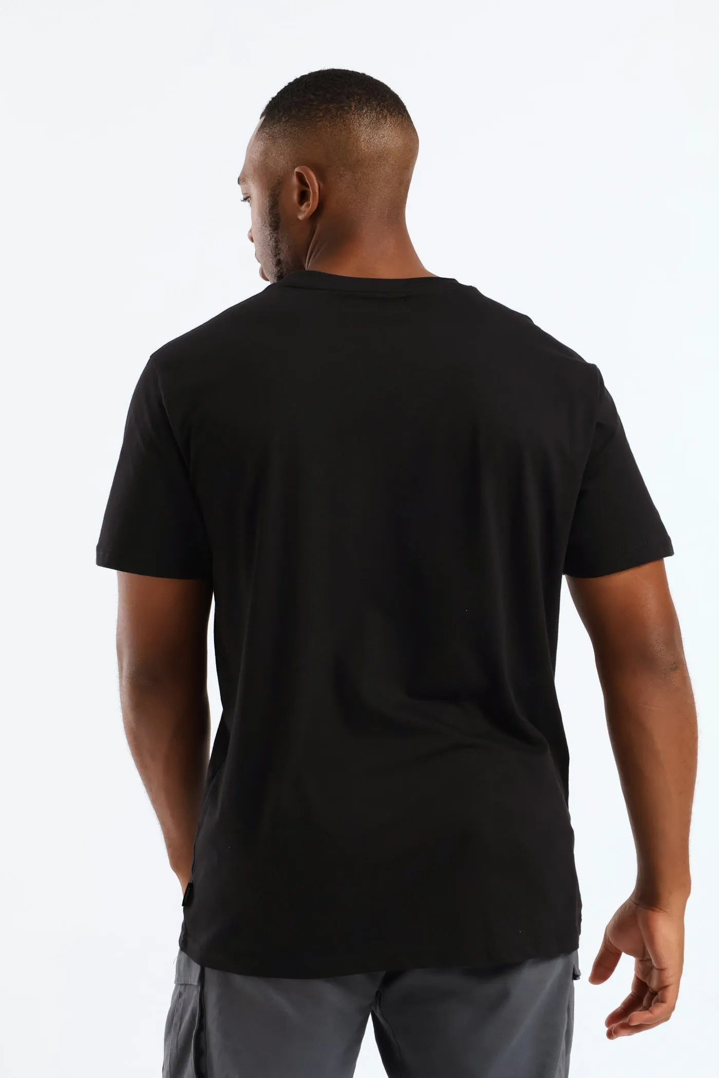 Short Sleeve Mock Rhinestone Tee - Black sold by Edgars product image thumbnail 2