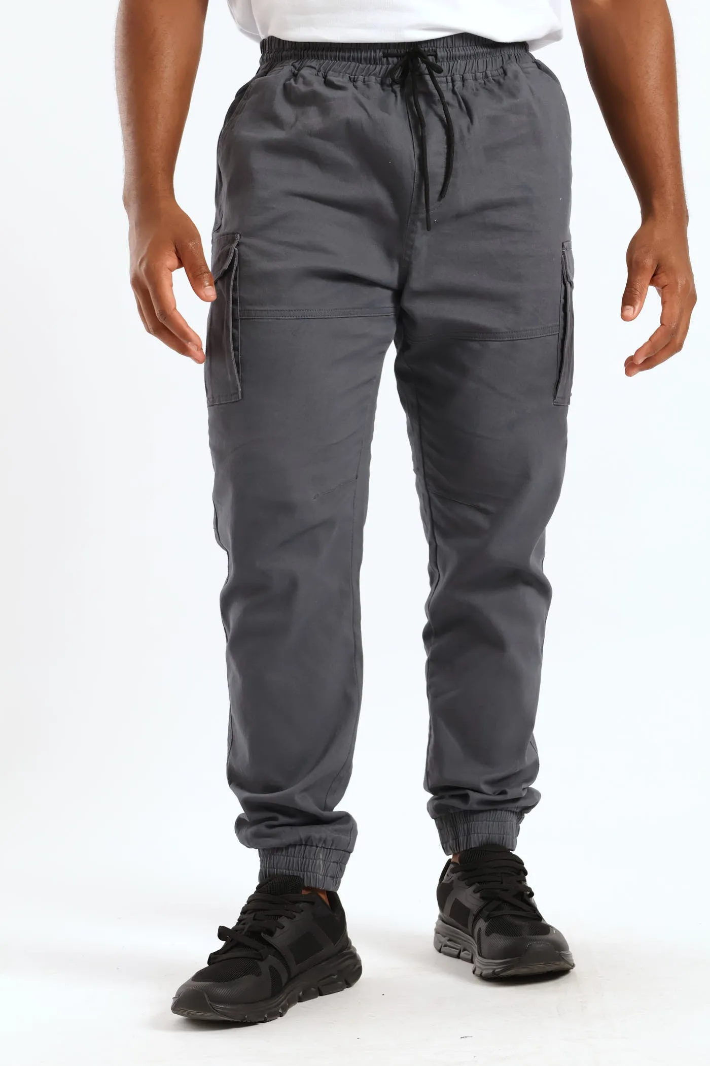 Basic Cargo Pants - Dark Grey sold by Edgars