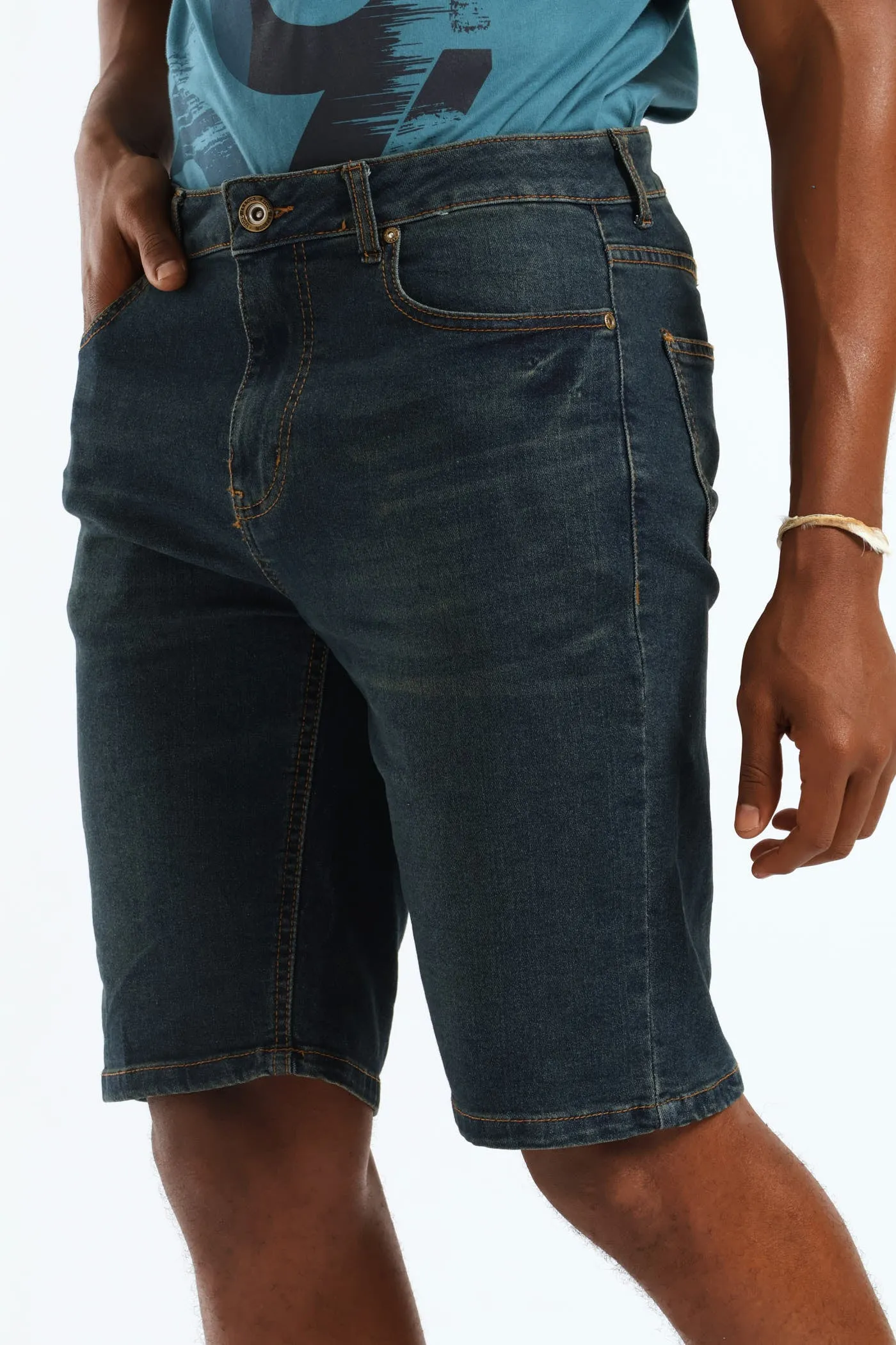 Dark Tint Denim Short - Dark Wash sold by Edgars