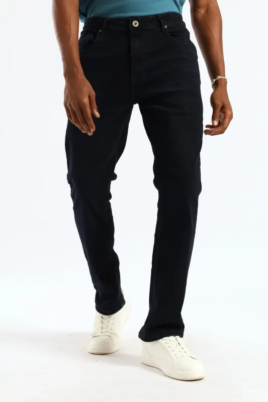 Straight Stretch Denim - Blue/Black sold by Edgars