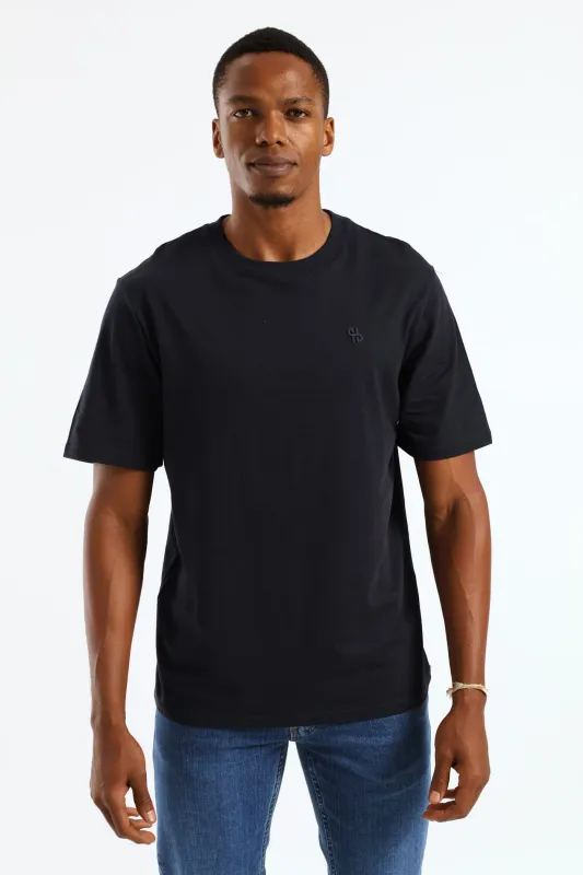 Hd Basic Crew Neck T-Shirt - Navy sold by Edgars