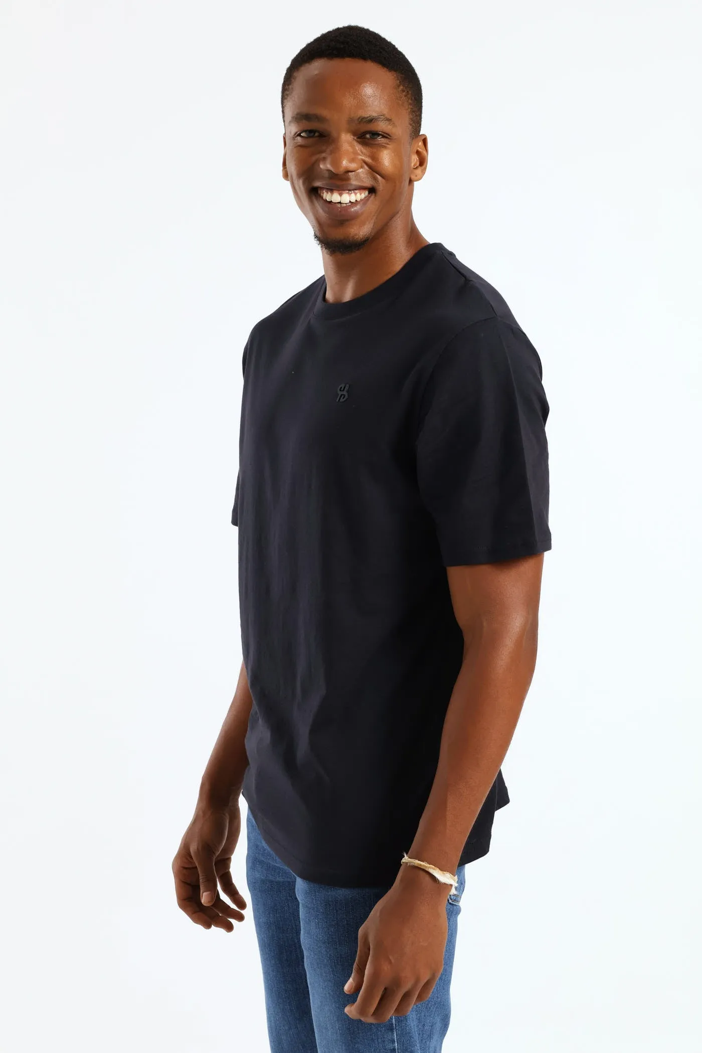 Hd Basic Crew Neck T-Shirt - Navy sold by Edgars product image thumbnail 2