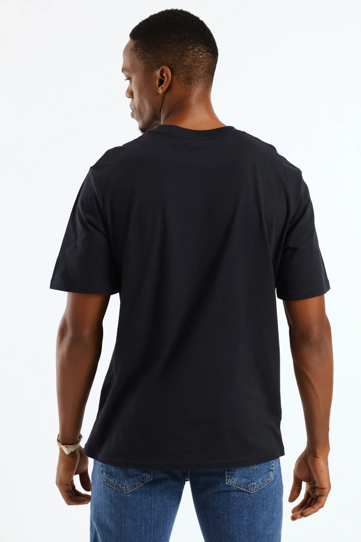 Hd Basic Crew Neck T-Shirt - Navy sold by Edgars product image thumbnail 3