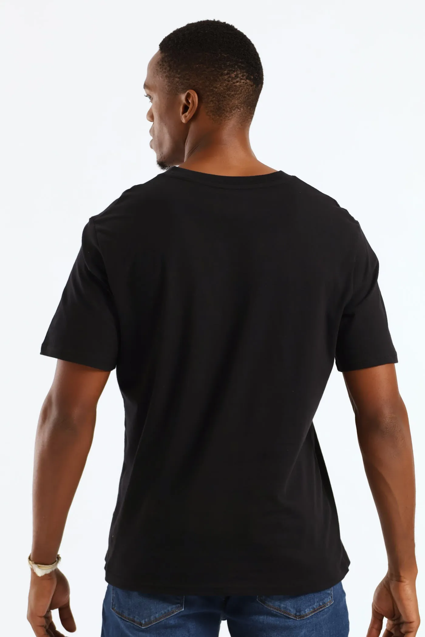 Hd Basic V-Neck T-Shirt - Black sold by Edgars product image thumbnail 4