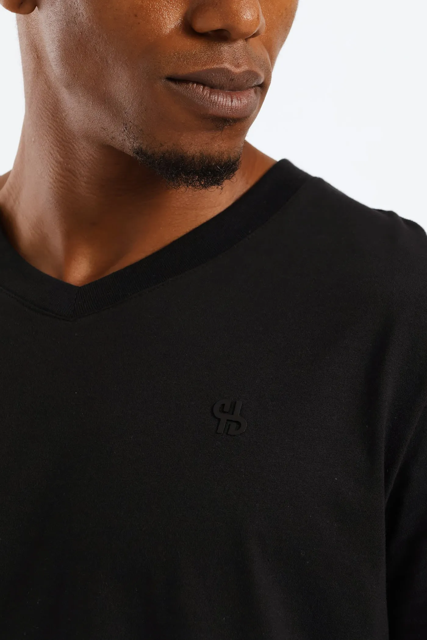 Hd Basic V-Neck T-Shirt - Black sold by Edgars product image thumbnail 5