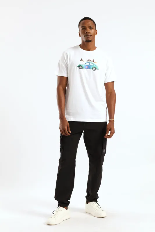 Monkey Bug Tee - White sold by Edgars