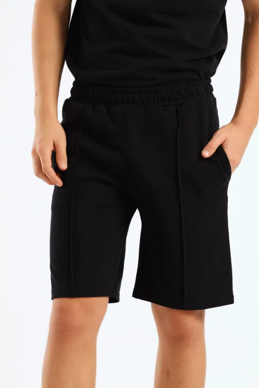 Boys Pique Short - Black sold by Edgars