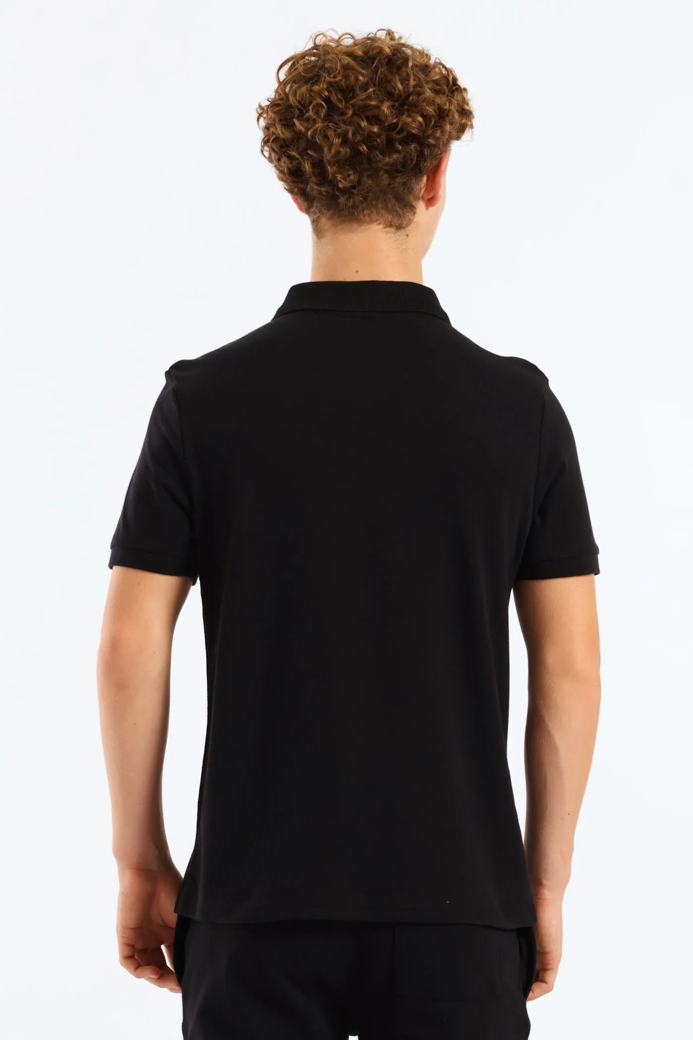 Boys Pique Zip Golfer - Black sold by Edgars product image thumbnail 2