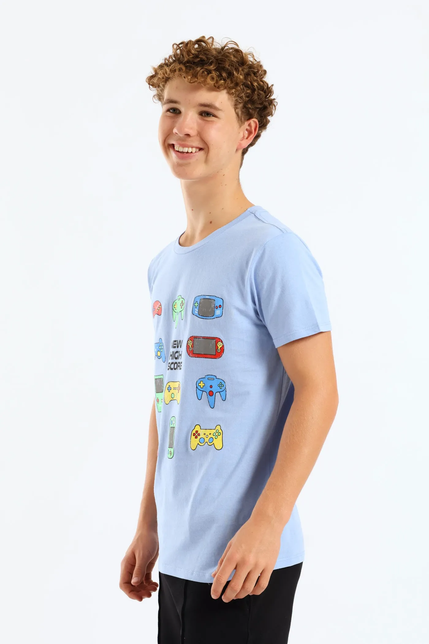 Boys Gaming Consoles Printed Tee - Blue sold by Edgars product image thumbnail 3