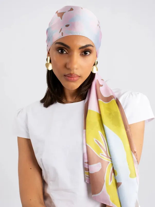 Soft Floral Rectangular Silk Touch Scarf - Multi sold by Edgars