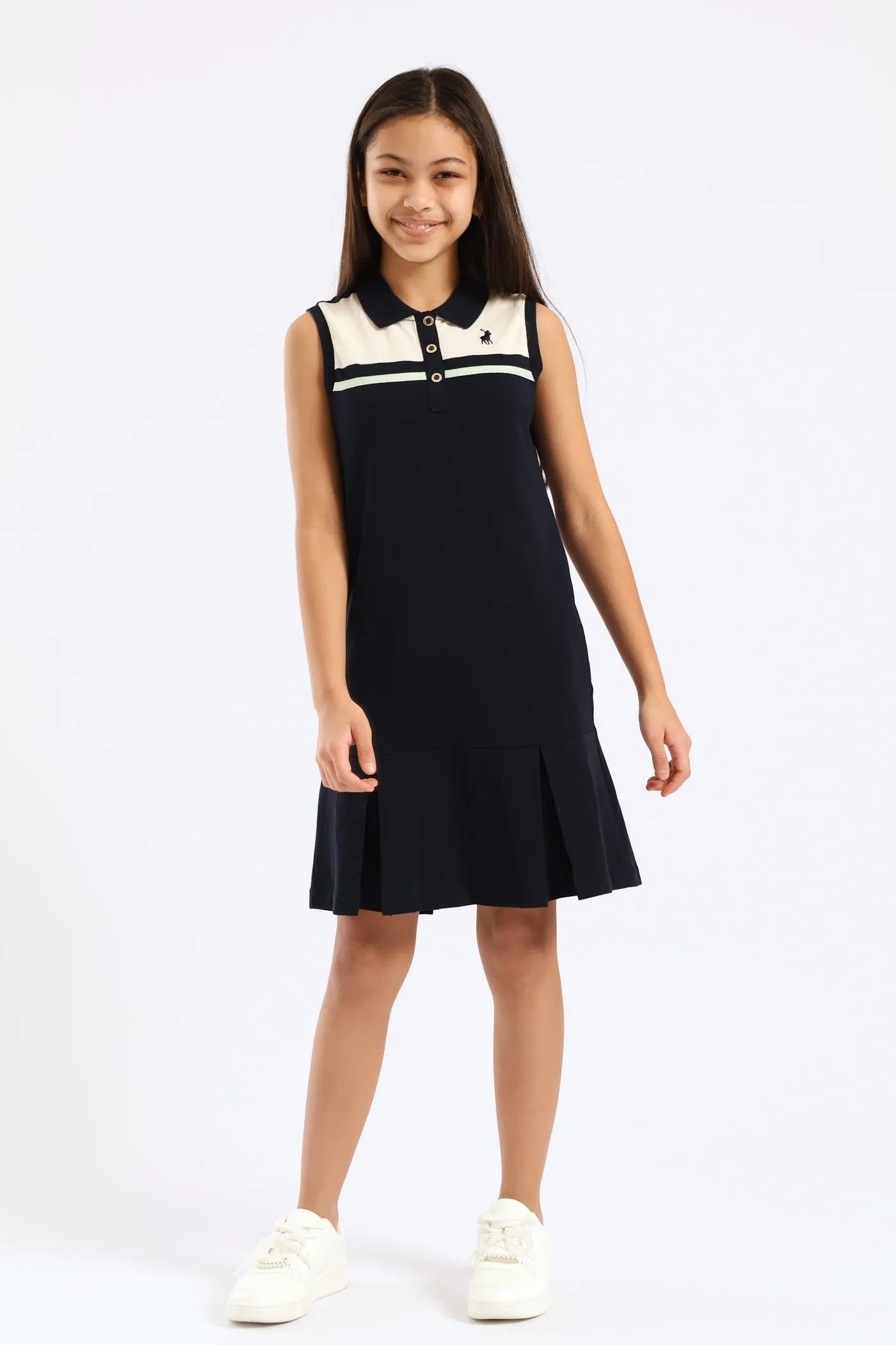 Girls Kerry Sleeveless Golfer Dress - Navy sold by Edgars product image thumbnail 2