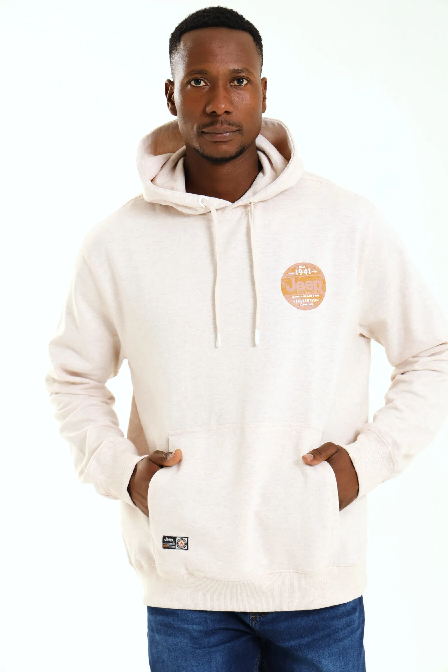 Hooded Fleece Sweat - Stone sold by Edgars