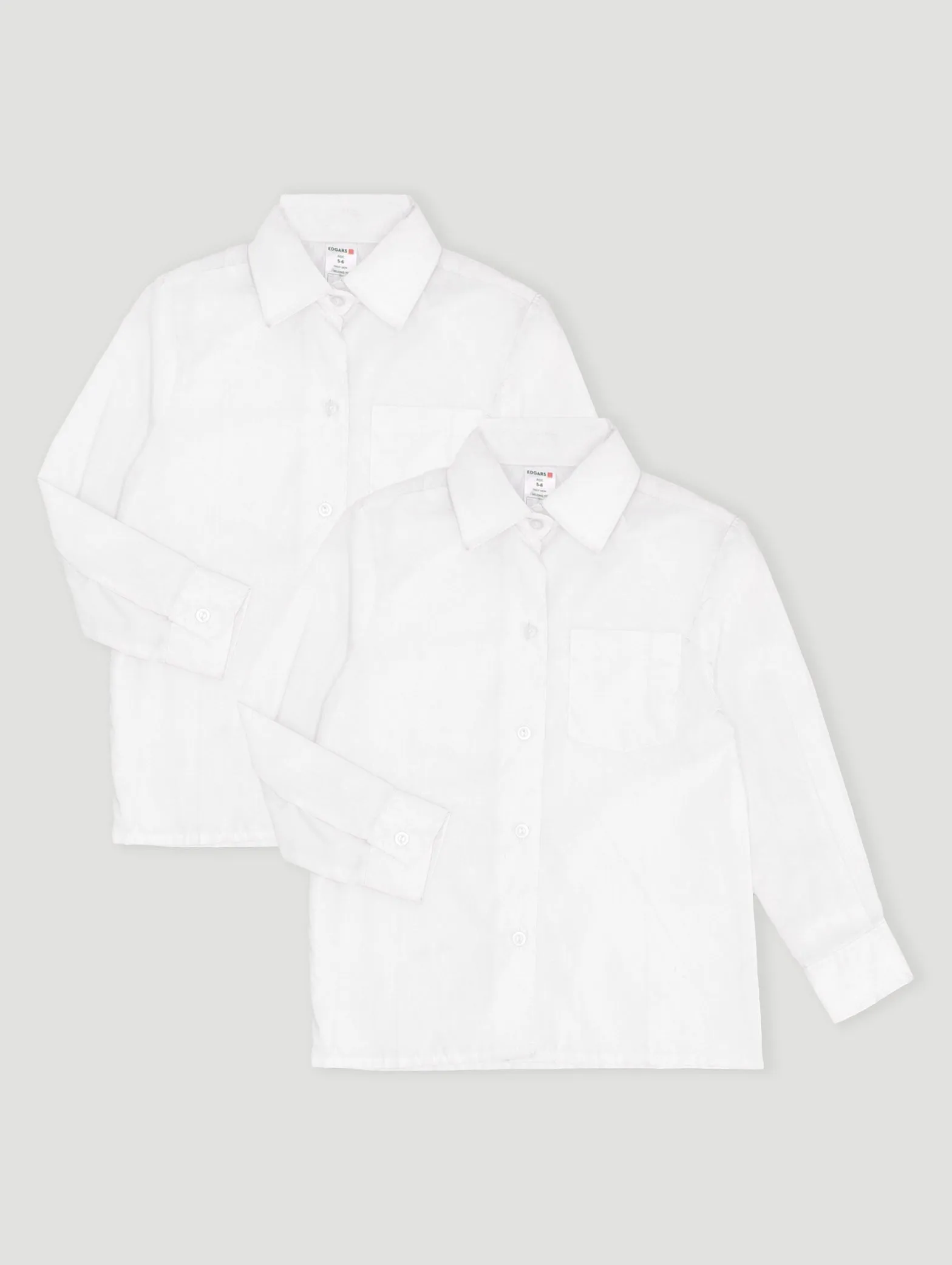 Boys 2 Pack Regular Neck Short Sleeve Shirt - White sold by Edgars