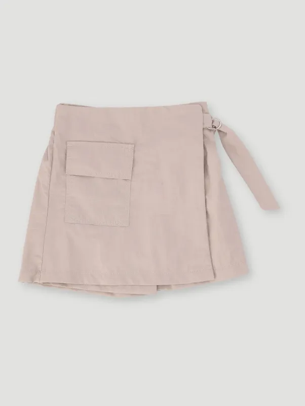 Pre-Girls D-Ring Utility Skort - Stone sold by Edgars