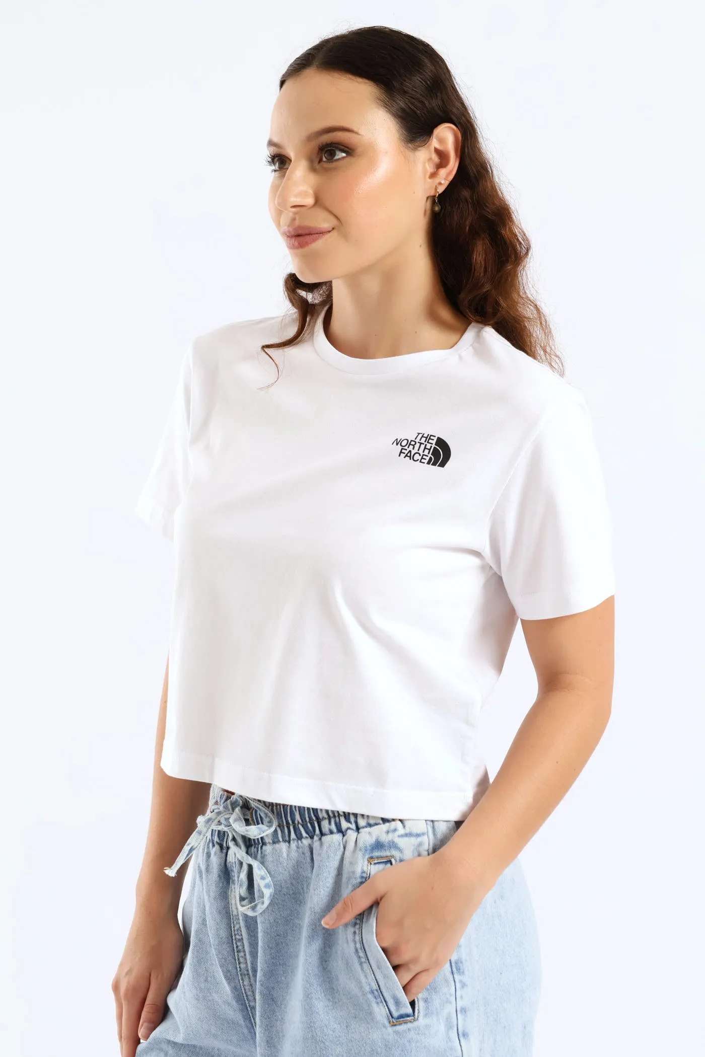 Simple Dome Cropped Slim Tee - White sold by Edgars product image thumbnail 3
