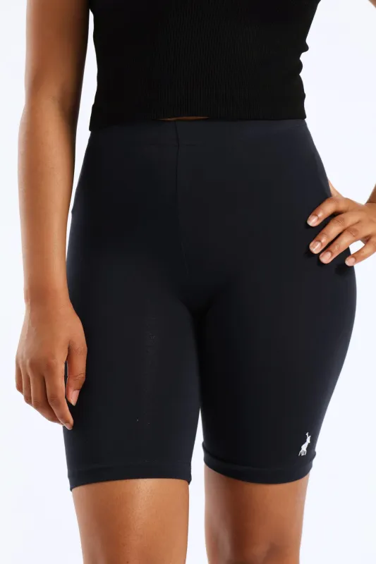 Girls Kiara Cycle Shorts - Navy sold by Edgars