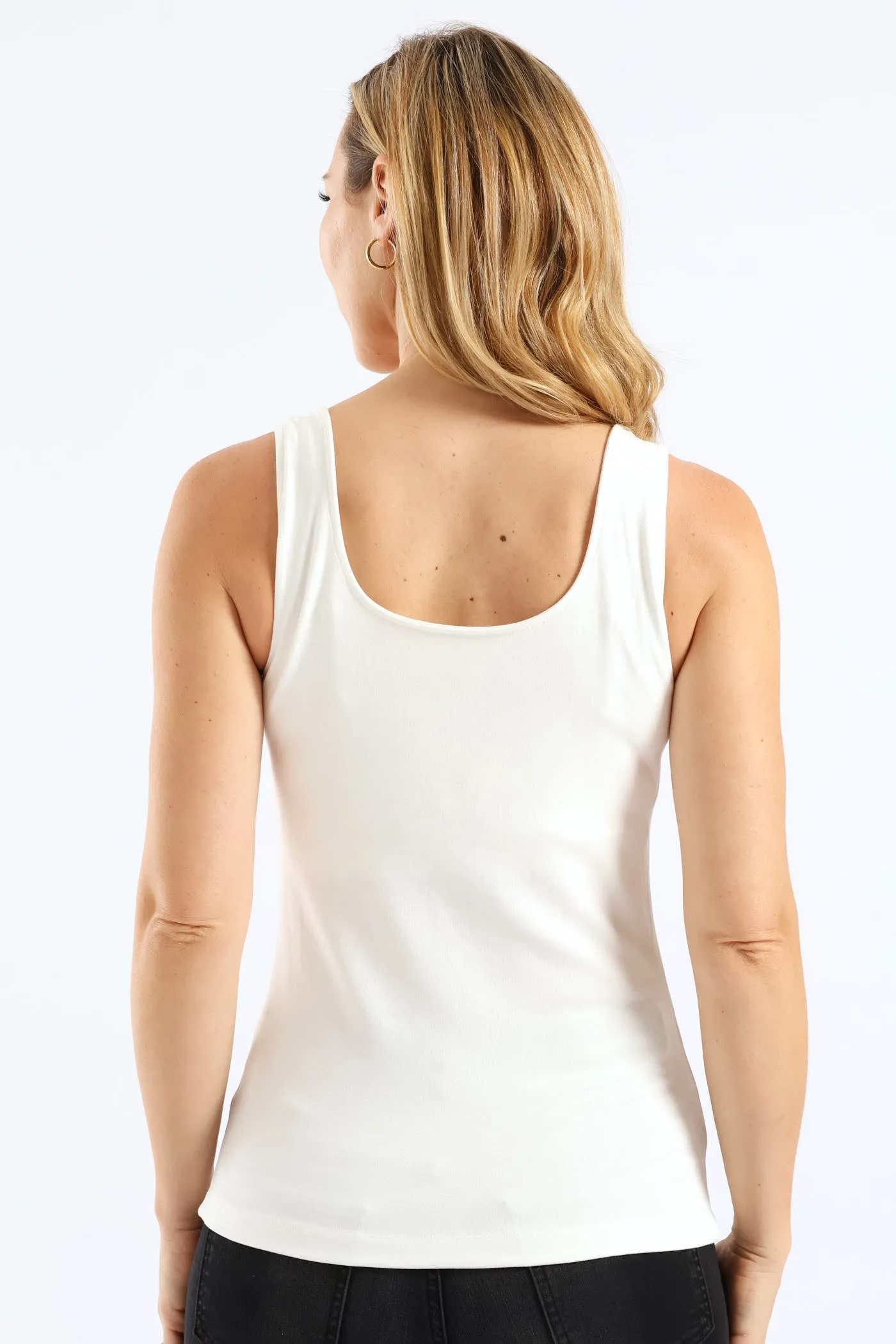 Emma Soft Tank Top - Off White sold by Edgars product image thumbnail 3