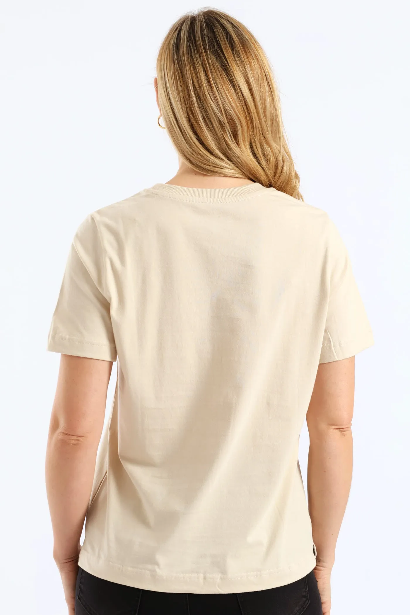 Rib Neck Cotton Boxy Tee - Oatmeal sold by Edgars product image thumbnail 5
