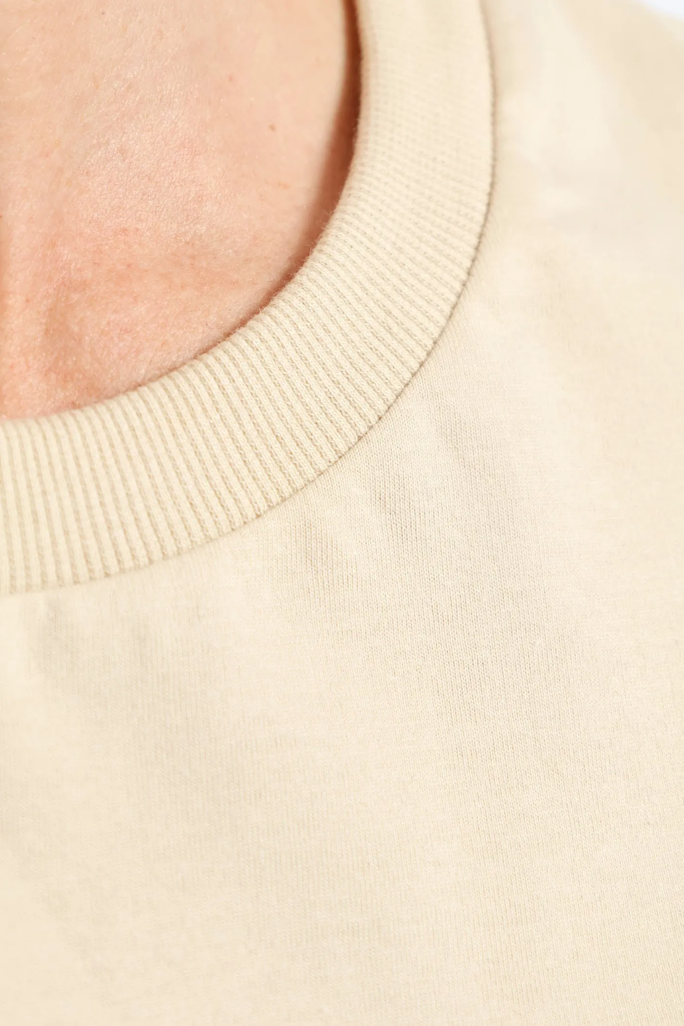Rib Neck Cotton Boxy Tee - Oatmeal sold by Edgars product image thumbnail 2