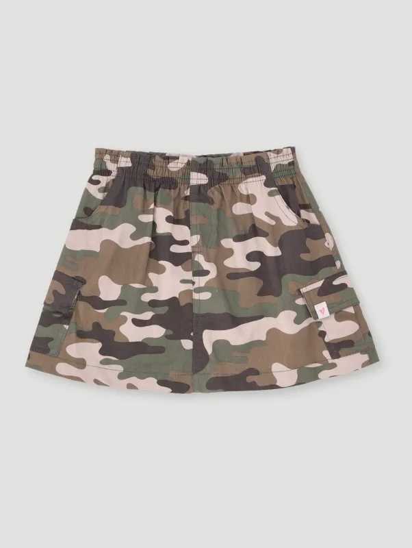 Pre-Girls Printed Camo Skirt - Fatigue sold by Edgars