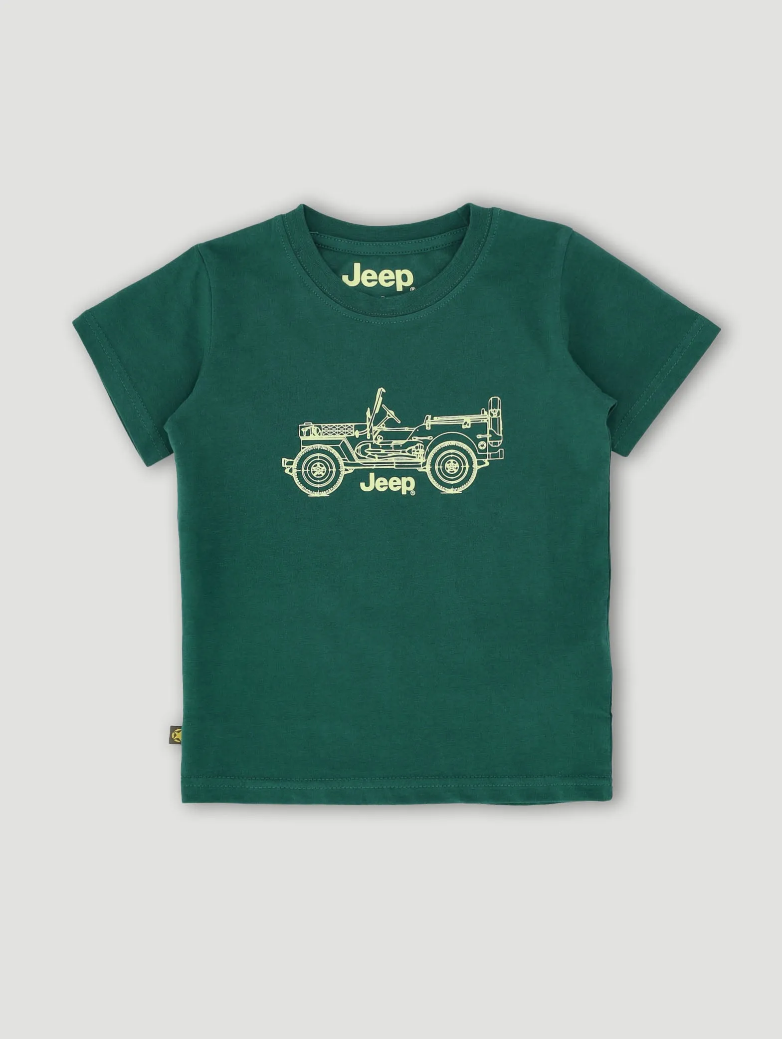 Pre-Boys Short Sleeve Car Tee - Dark Green sold by Edgars