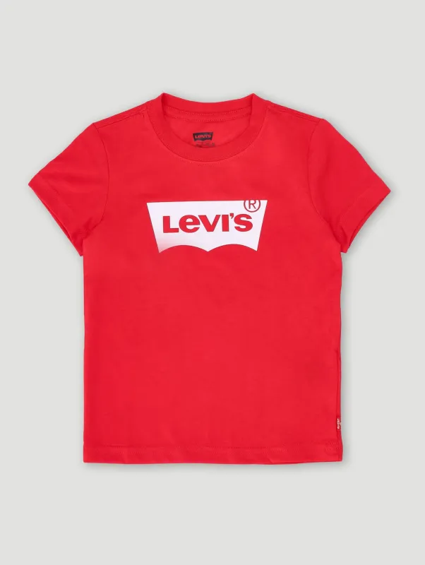 Pre-Boys Batwing Tee - Red sold by Edgars