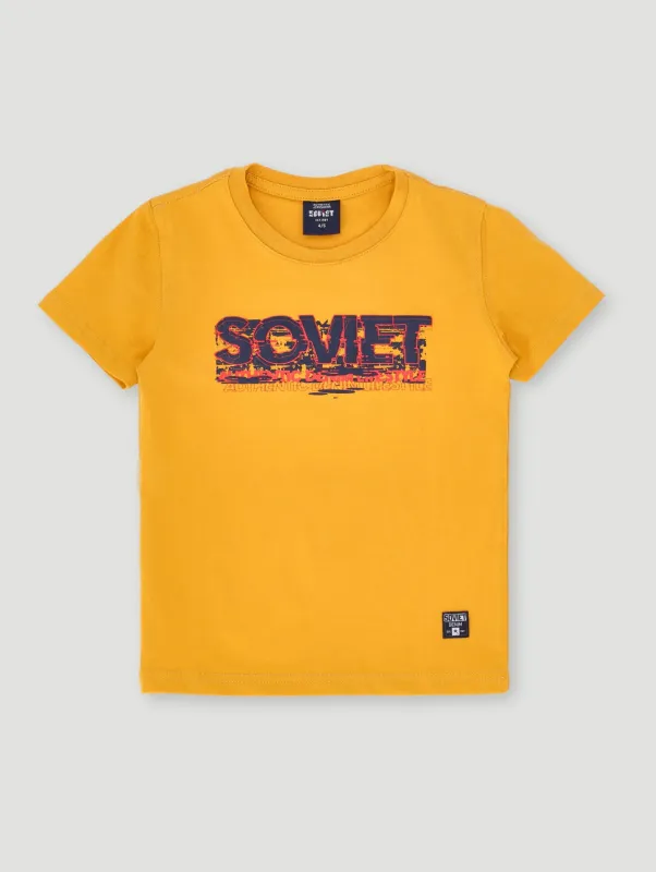 Pre-Boys Heat Top - Mustard sold by Edgars