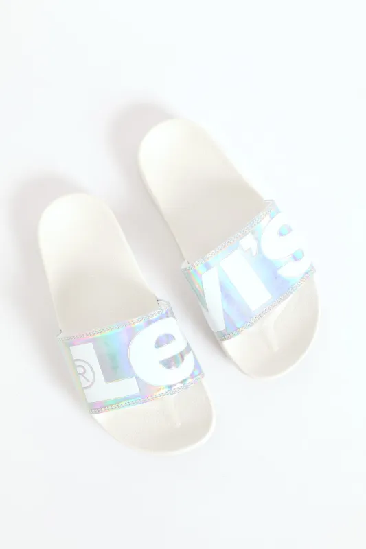 Metallic Slide - White made by Levi's