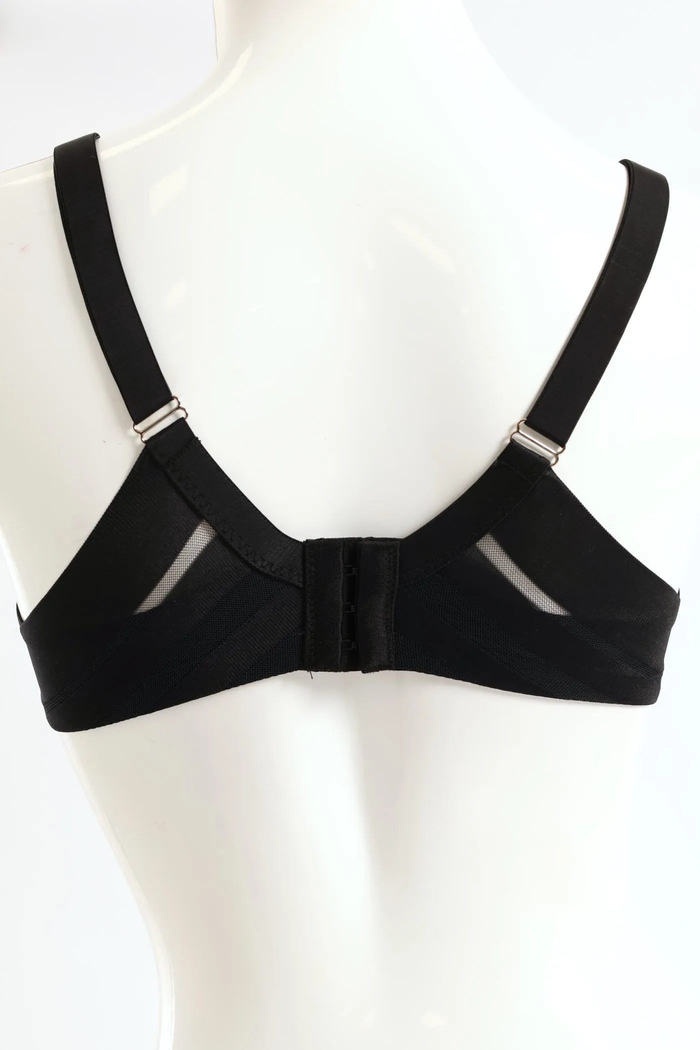 Stripe Molded Non-Wired A-Line Bra - Black sold by Edgars product image thumbnail 2