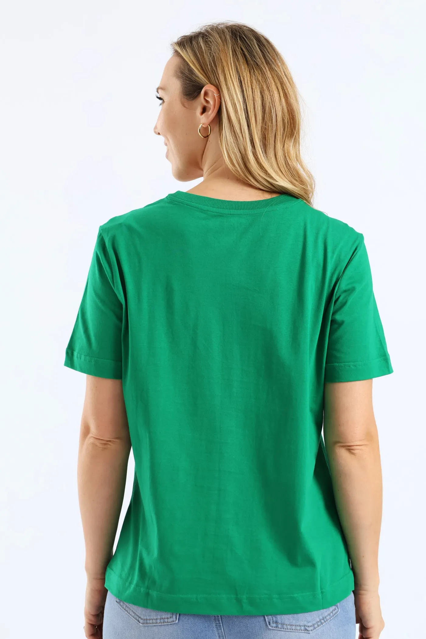 Rib Neck Cotton Boxy Tee - Emerald sold by Edgars product image thumbnail 4