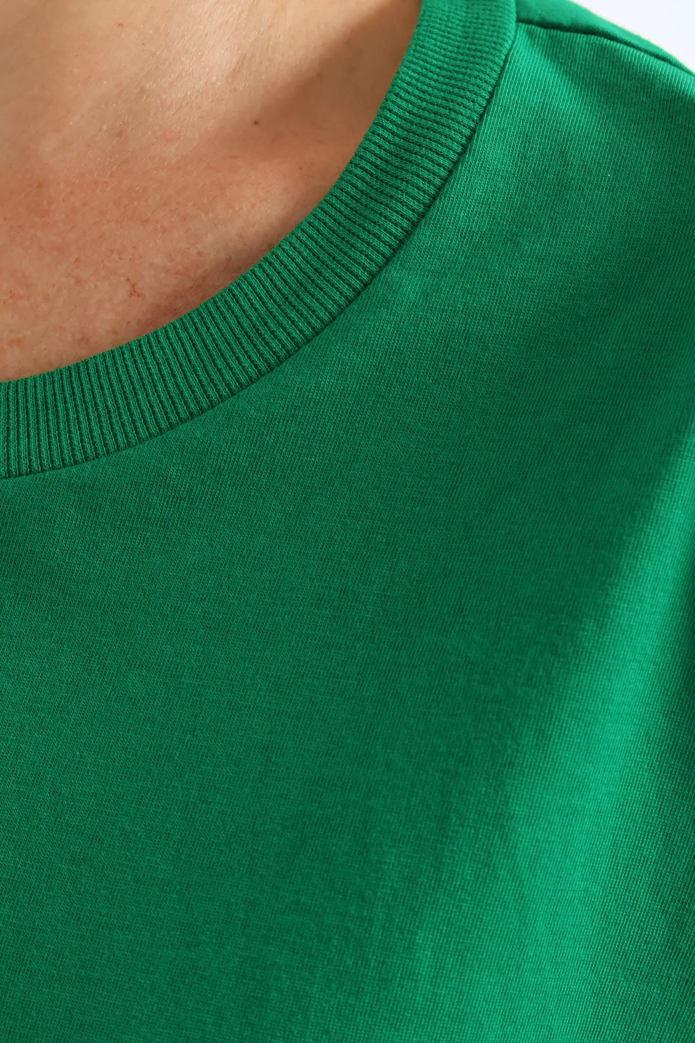 Rib Neck Cotton Boxy Tee - Emerald sold by Edgars product image thumbnail 2