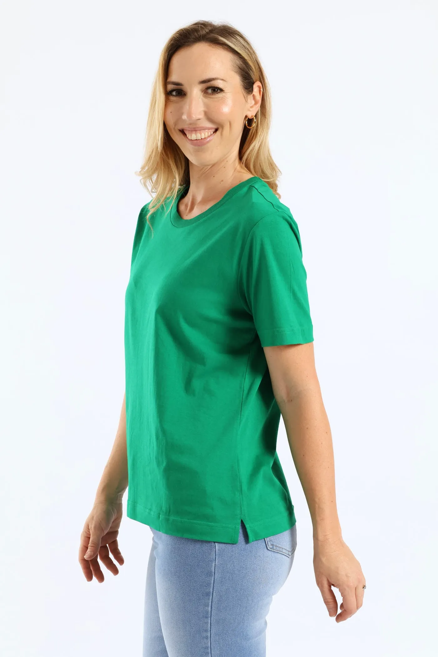 Rib Neck Cotton Boxy Tee - Emerald sold by Edgars product image thumbnail 3