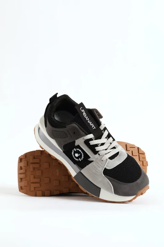 Spirex 1 Nubuck Mesh Panelled Trainer - Grey sold by Edgars