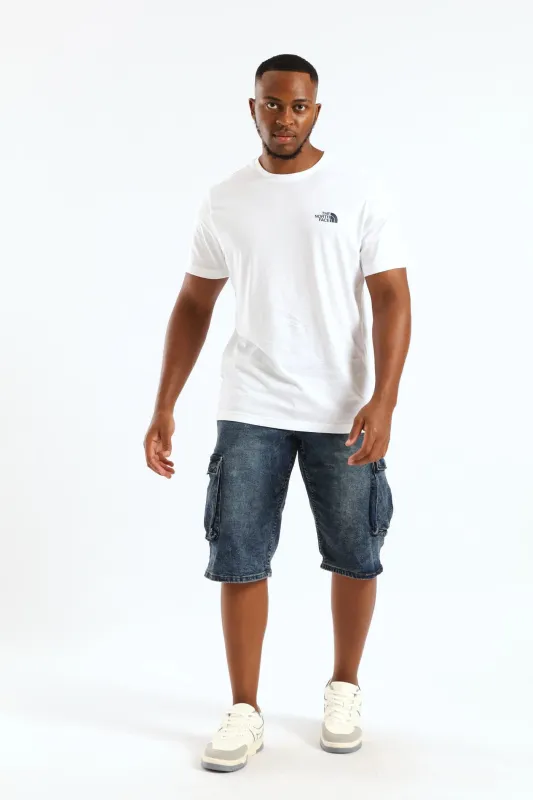 Vertical Logo Tee - White sold by Edgars