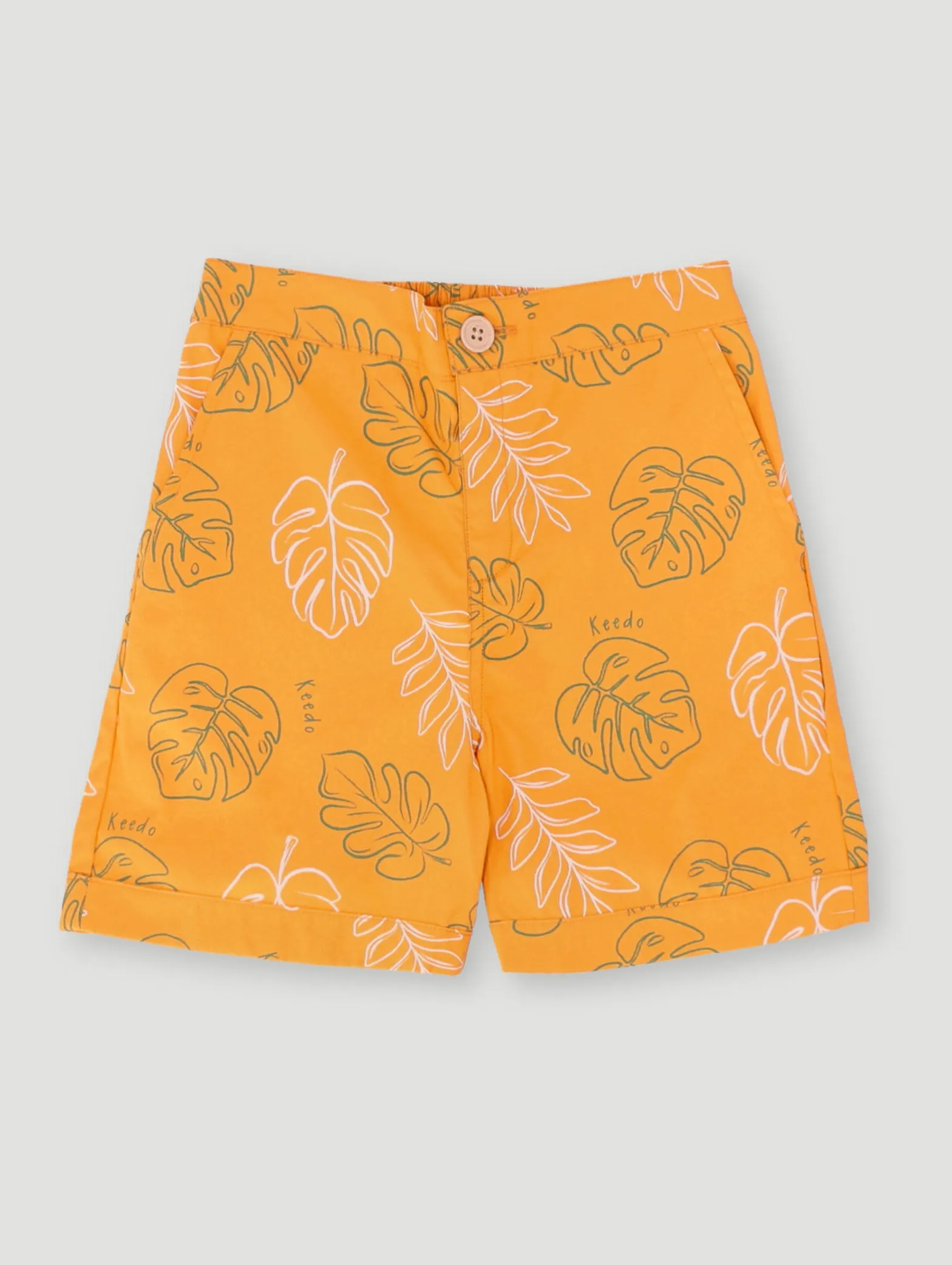Keedo Boys Foliage Short - Mustard sold by Edgars